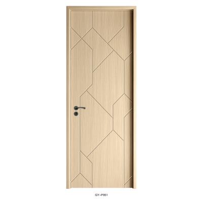 China Wholesale Cheap China Factory Price PVC Edge Decoration Interior MDF Room Wooden Doors For Bedroom Office Lodgings for sale