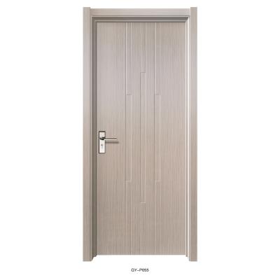 China Modern Popular Cheap Pvc Skin Decoration Slab Wood Material Mdf Wooden Doors For Bedroom Room Internal for sale