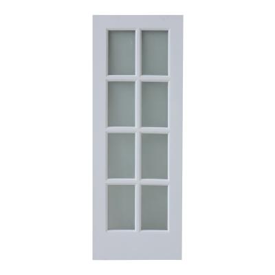 China Decoration PVC Wood Door Room Interior Wooden Glass Doors Supplier for sale