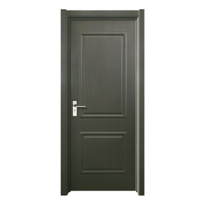 China PVC melamine armored black wood/MDF interior skin solid entry door homes room decoration fancy bed doors for sale