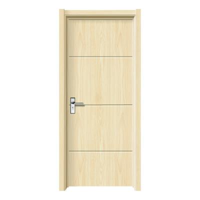 China Cheap Modern Interior Decoration MDF PVC Sliding Door Wood PVC Interior Door for sale