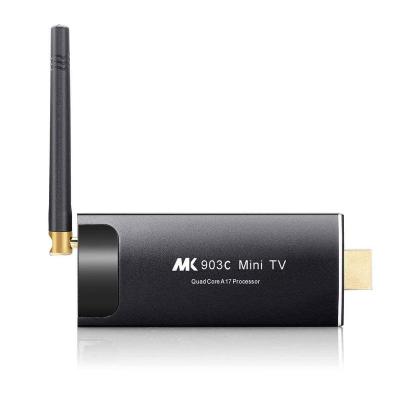 China Support 4K Customize Metal WiFi PC 4K RK3229 1GB 8GB Digital Mini Signage TV Stick for sale