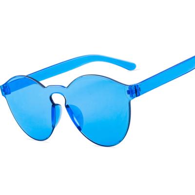 China 15 years old experience sunglasses 2021 women mirror design cheap piece fashion candy color kids sunglasses rimless sunglasses with wholesale for sale