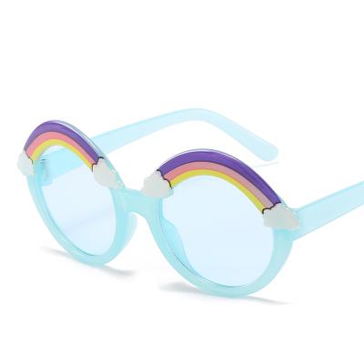 China 15 Years Old Experience High Quality Trending Cute Baby Rainbow Sun Glasses Round Kids Sunglasses Shades for sale