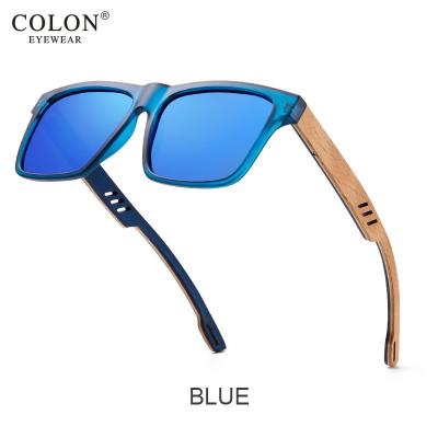 China 15 Years Experience 2021 Personalized Polarization Sunglasses Square Craved Wooden Retro Wooden Casual Men's Polarized Bamboo Sunglasses for sale