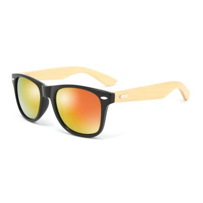 China 15 years experience 2021 cool fashion mirror outdoor sport sunglasses oem uv400 bamboo eyewear for sale