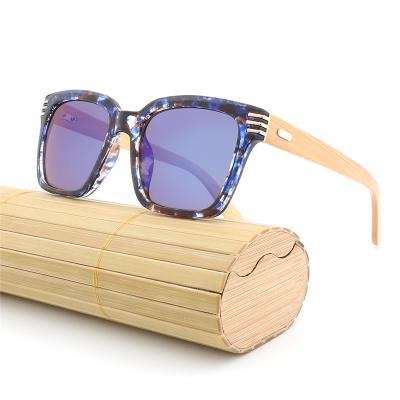 China 15 Years Experience Wholesale Square Wooden Frame Legs Handmade Vintage PC BAMBOO Sunglasses for sale