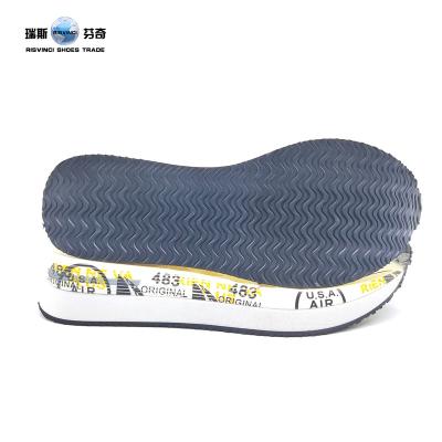 China For Women Sneakers Performing At RISVINCI Hot Sale Synthetic Casual Outsole Lightweight Comfortable Women Shoe Making PU EVA Midsole Rubber Soles For Sneakers for sale