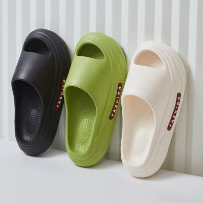 China 2023 New EVA Anti-Slip Soft Flat Men's Summer Casual Slippers Unisex Indoor Outdoor Sports Damping Slides Slippers For Women for sale