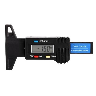 China GCr15 Size Hot Wholesale Portable Car Tire Tire Groove Depth Gauge Digital LCD Display Tire Gauge Motorcycle Tire Gauge Tool for sale