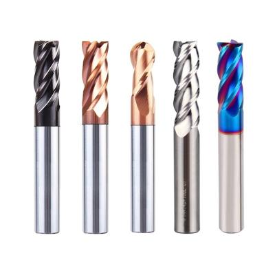 China Stainless Steel Cast Allumimum Copper Factory Supply 4 Flutes CNC Cutting Tool Square Endmill Carbide Cutter For Acrylic for sale