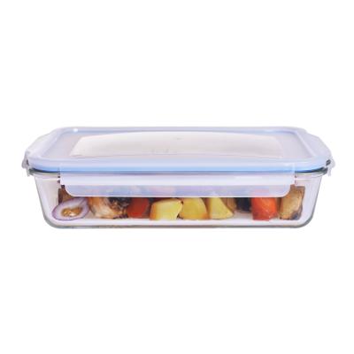 China Sustainable Heat Resistant Glass Baking Dish Glass Bakeware With Airtight Lid for sale