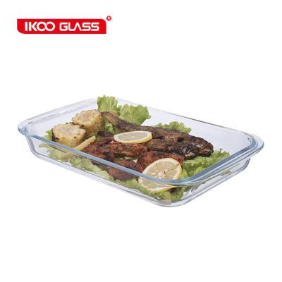 China wholesale bakeware/sustainable glass mold dish/baking tray glass for sale