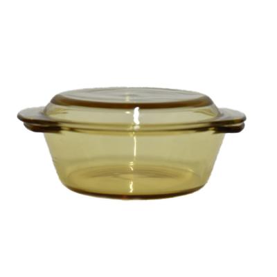 China Steamable Microwave And Oven Safe Glass Lunch Pot Casserole Dishes With Glass Lid for sale