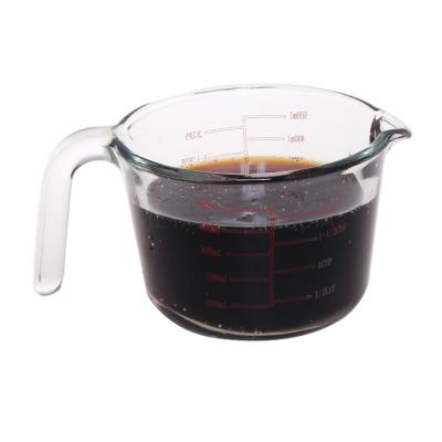 China 500Ml Sustainable Glass Measuring Cup / 1L Jug / Measuring Cup Set for sale