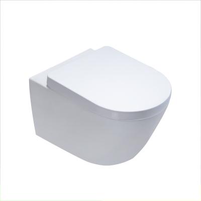 China Modern Water WC Wall Mounted Toilet Toilet Strong Flushing Equipment-Ultra-quiet Double-flow Energy Saving for sale