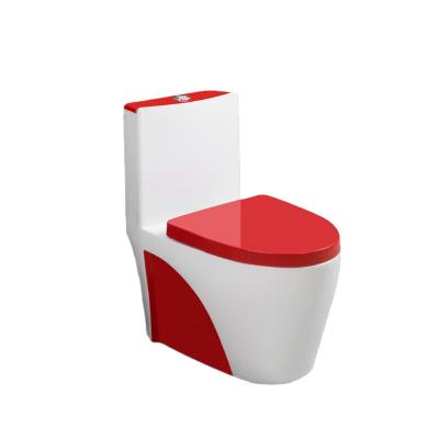 China Modern Swirl Two Color Modern One Piece Toilet Deodorizer Silent Super Toilet for sale