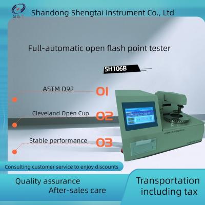 China Ignición electrónica de inflamación del aceite de petróleo del punto del probador ASTM D92 de inflamación del punto del probador de petróleo del probador abierto del aceite en venta