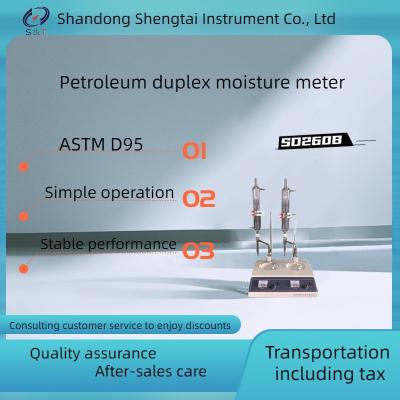 중국 ASTM D95 딘 스탁 실험실 물 증류 원유 수분 함유량 테스터 더블 유닛 판매용