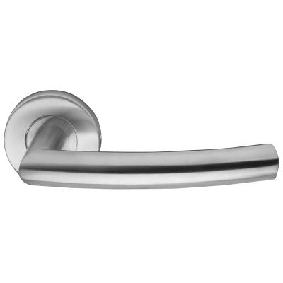 China DURABLE 304 Stainless Steel Door Hardware Main Iron Insert Front Wood Door Handles for sale