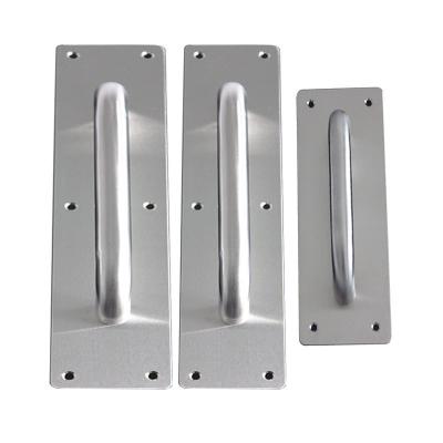 China DURABLE 300x80x1.2mm Single Push Pull Stainless Steel Wooden Door Handle for sale