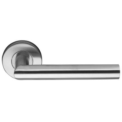 China Export quality 304 stainless steel HOLLOW door lock handle for hotel, interior door lever handles for sale