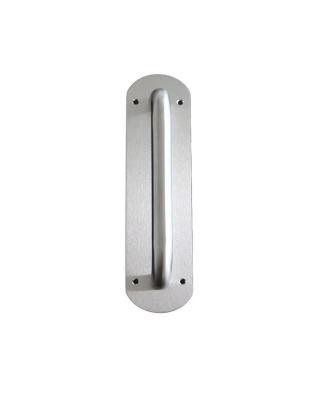 China DURABLE Oval Shape Stainless Steel Pull Handle With Plate , Large Door Handle With Plate for sale