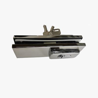 China Modern 8mm Stainless Steel Cover Glass Door Lock Patch Fixture for sale