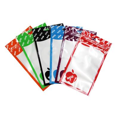 China Hot Sale Recyclable Plastic Bag For Mobile Phone Data Cable Packaging Transparent Bag for sale