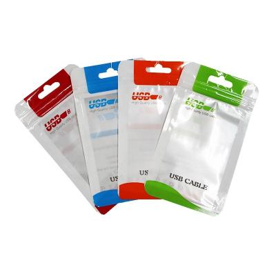 China Recyclable Digital Electronic Zip Lock Bags Transparent Packaging Bag for sale