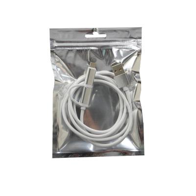 China 2020 hot sale high quality usb cable zipper package bag recyclable for sale for sale