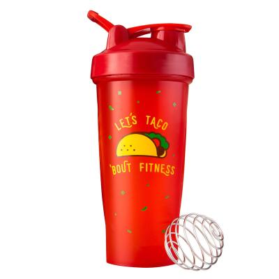 China Stocked Custom logo 28oz 700ml bpa free plastic gym workout sports protein blender shaker water bottle shaker cup for sale