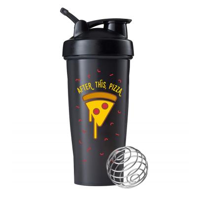 China Stocked Custom logo 28oz 700ml bpa free plastic gym workout sports protein blender shaker water bottle shaker cup for sale