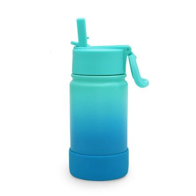 China Stocked custom logo 350ml 12oz sublimation insulated thermos stainless steel school water bottle for kids for sale