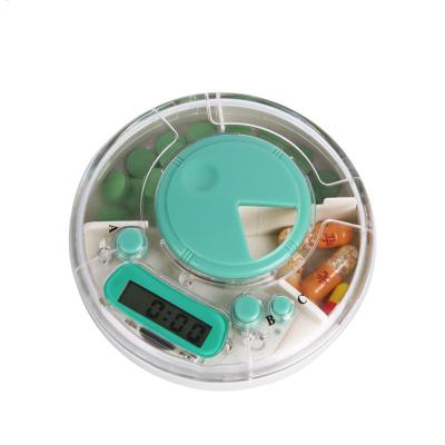 China Portable Factory Direct Reminder Medicine Box Alarm Timer Pill Organizer Container Drug Box Electronic Timing Storage for sale