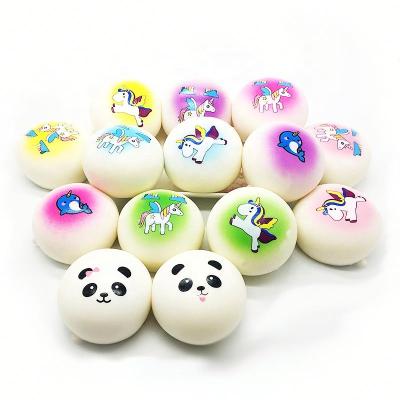 China Eco-Friendly Bun Squishy Food Mochi Simulation Squishies Toys Squeeze Release Foam Pu Foam Slow Rising Toys For Kids for sale