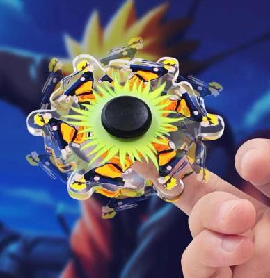 China Anime Logo Printed Hot Selling New Acrylic Anime Hand Finger Trigger Running Fingertip Spinner For Kids Adult Gift for sale