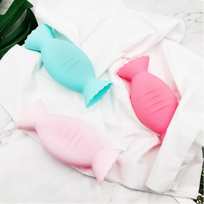 China New Hand Warmer Winter Creative Portable Silicone Warm Non-slip Candy Water Filled Hot Water Bottle for sale