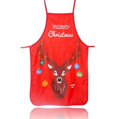 China Cute Fabric Color Printing Decoration Props Waist Cartoon Christmas Apron for sale