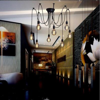 China Wholesale Decorative TL Vintage in Ceiling Running Living Room Retro Vintage Spider Pendant Light for sale