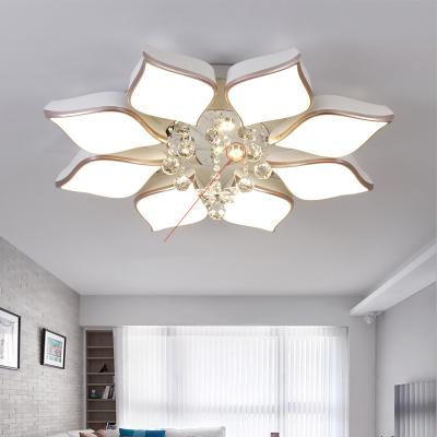 China Outdoor Mounted Crystal Led Ceiling Light Modern Minimalist Round Bedroom Living Room Bedroom Lamp New for sale