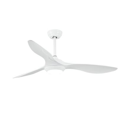 China Home Hotel Factory Supply Quiet Powerful DC Inverter White Light 52 Inch ABS Blades Ceiling Fan With Remote Control for sale