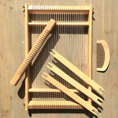 China Beech Wood Weaving Loom Wooden Weaving Loom Knitting Hobby Handmade Crochet Tool Craft Tool DIY Kit for sale