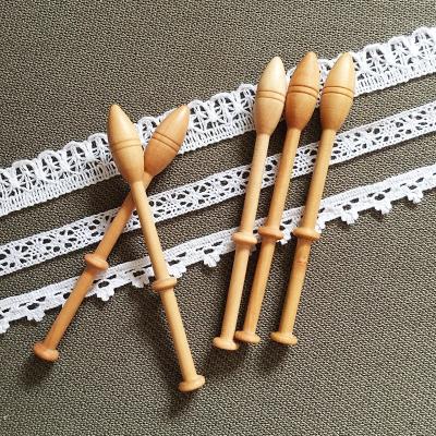 China Lace Weaving / Wooden Bobbin Lace Weaving Wooden Lace Weaving Tool Wood Craft Tool DIY Lace Spool for sale