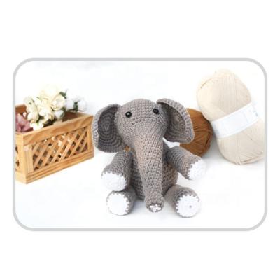 China Europe Elephant DIY Kit Cute Animal Crochet Knitting Kit for sale