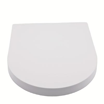 China Modern White Toilet Seats D Style Urea Formaldehyde Slow-end Toilet Seat With Soft Close Hinges for sale