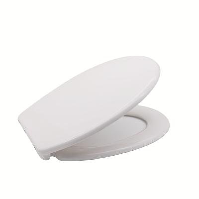 China Slow-end Toilet Seats Quick Release UF European White Plastic Toilet Seat With Metal Hinges for sale