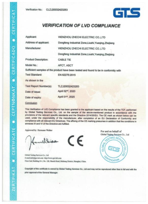 CE - Wenzhou Zhichi Electric Co., Ltd.