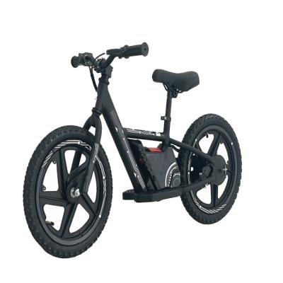 China Unisex electric kids balance bike/stability cycle for kids 16 inch 180w electric bike kids ebike for sale