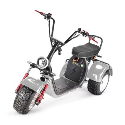 China Unisex Adult Scooter 3 Wheels Powerful Electric Motorcycle 4000w With Seat Citycoco Off Road Scooter for sale